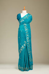 Munga Cotton All Over Zari Weaving With Zari Border