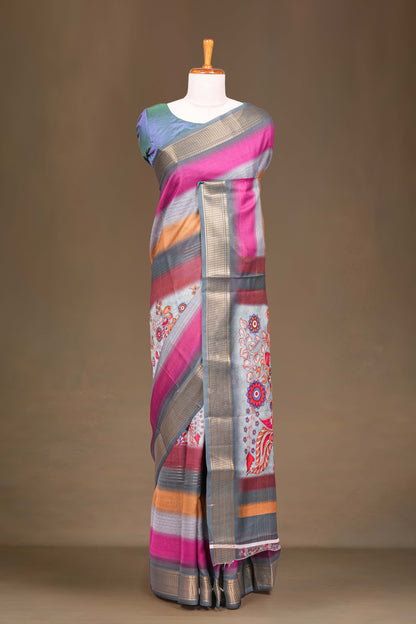 Moss Chiffon Sarees