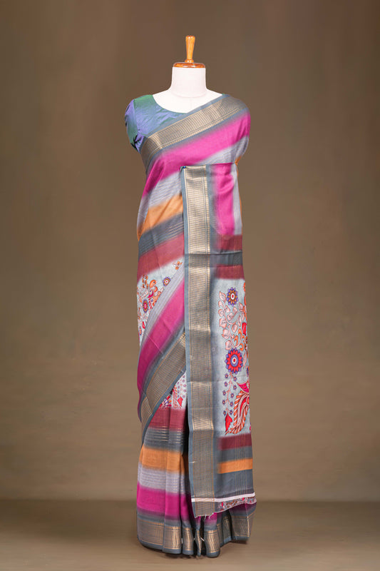 Moss Chiffon Sarees