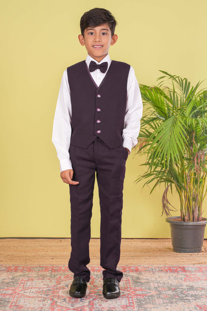 Boy's Designer Coat Suit Set