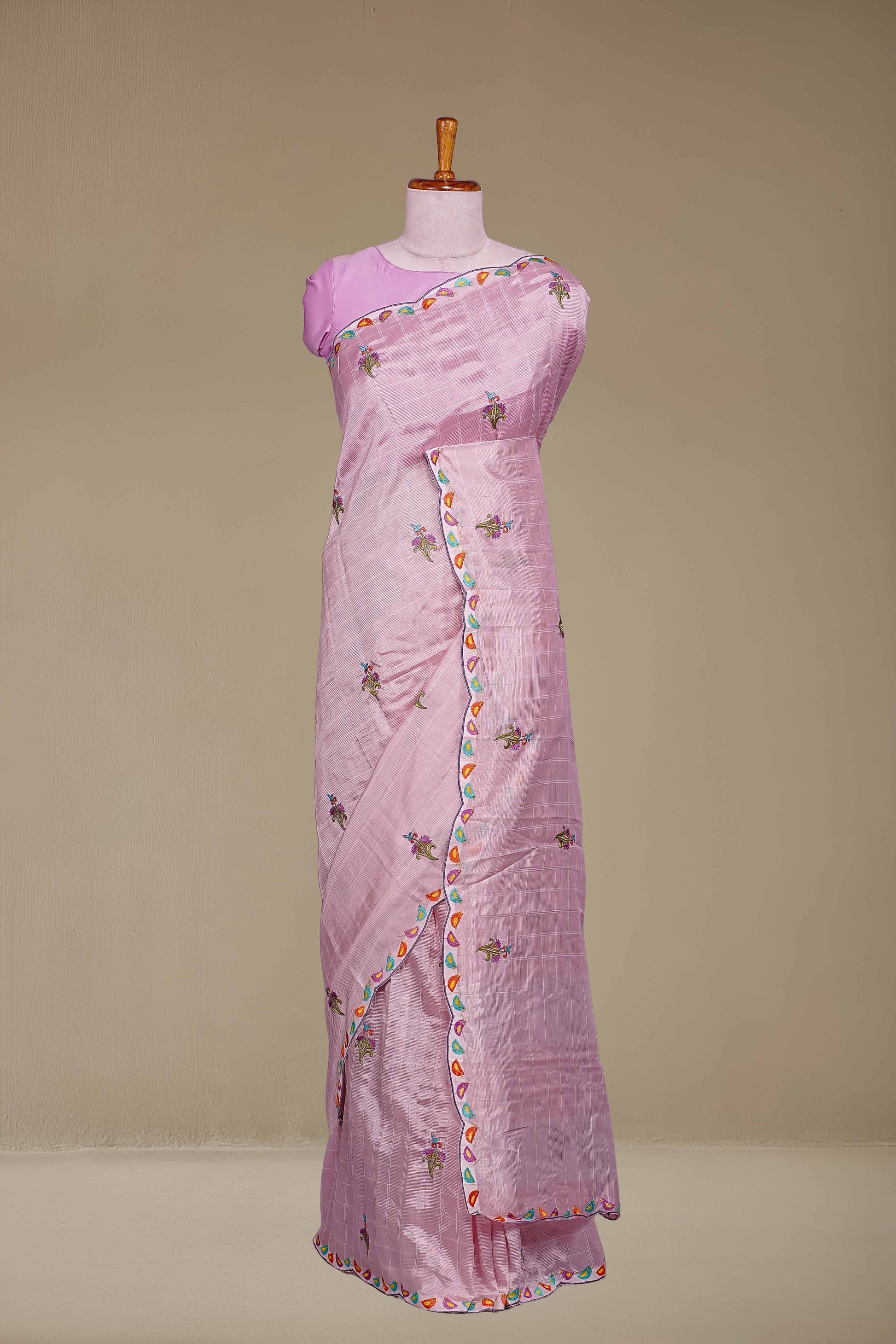 Pink Mangalagiri Silk
