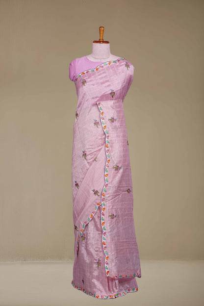 Pink Mangalagiri Silk