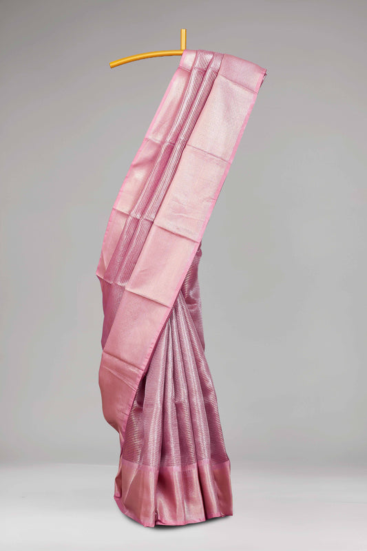 Pink Tissue Sarees