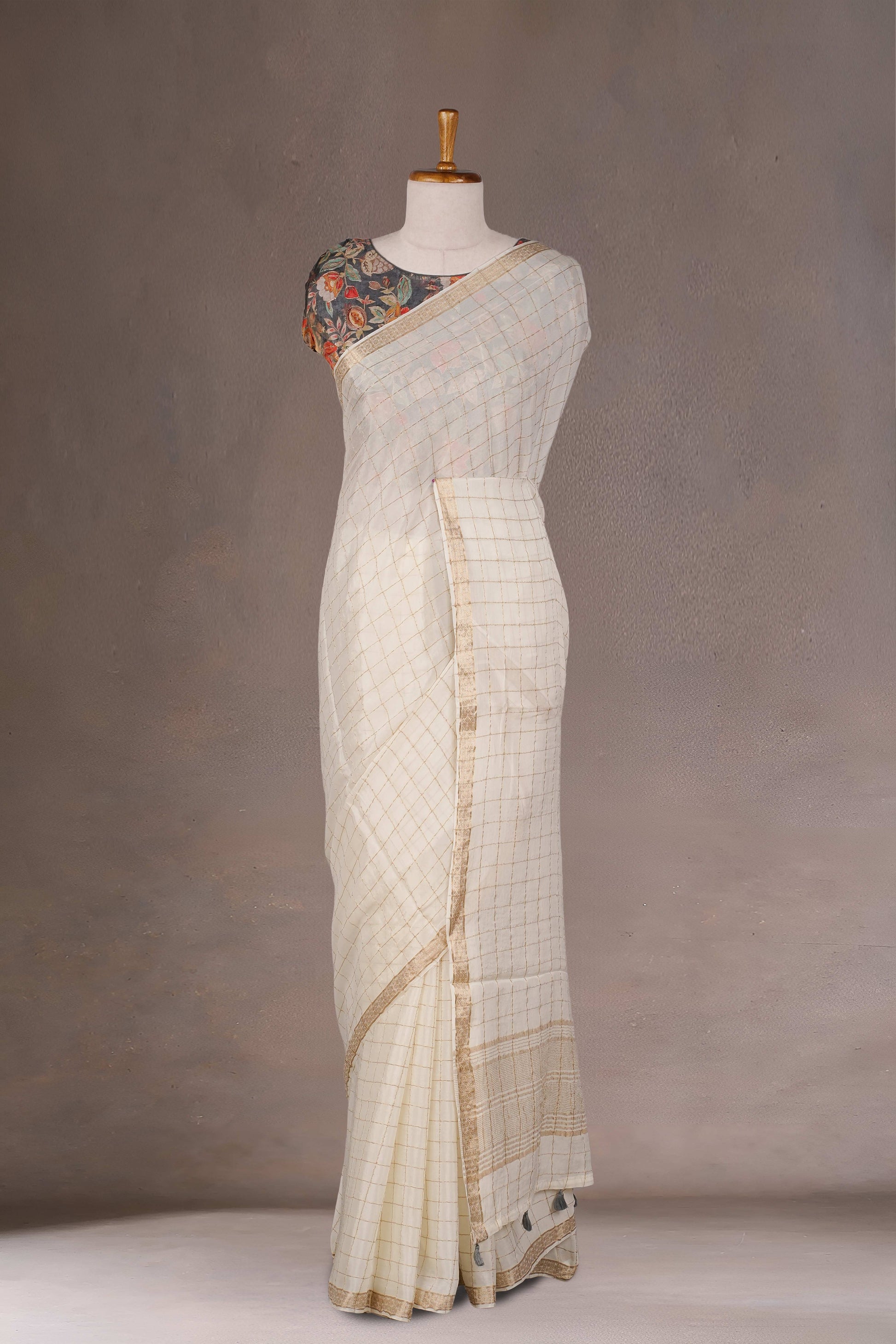 White Designer Sarees