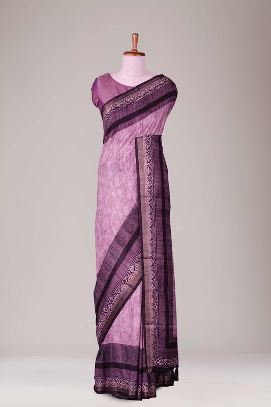 Pink Tussar Sarees