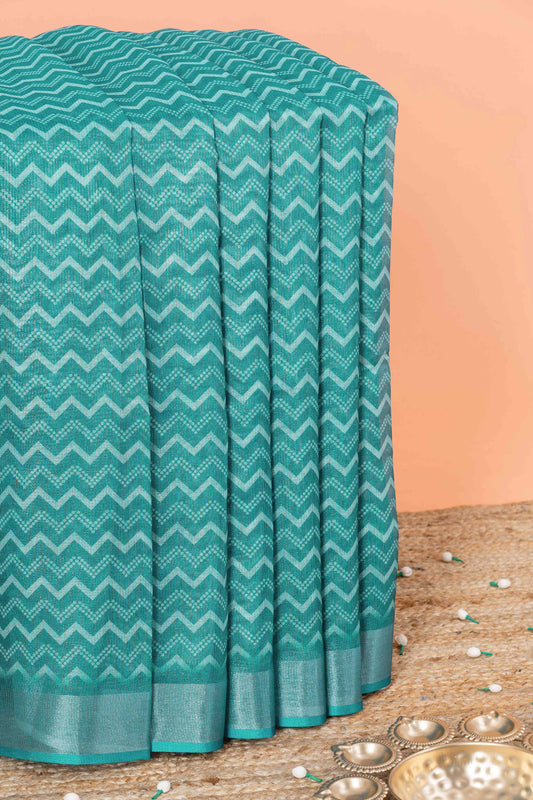 Green Linen Sarees