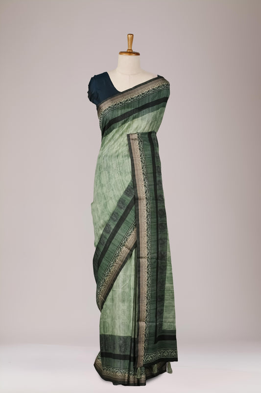 Green Tussar Sarees