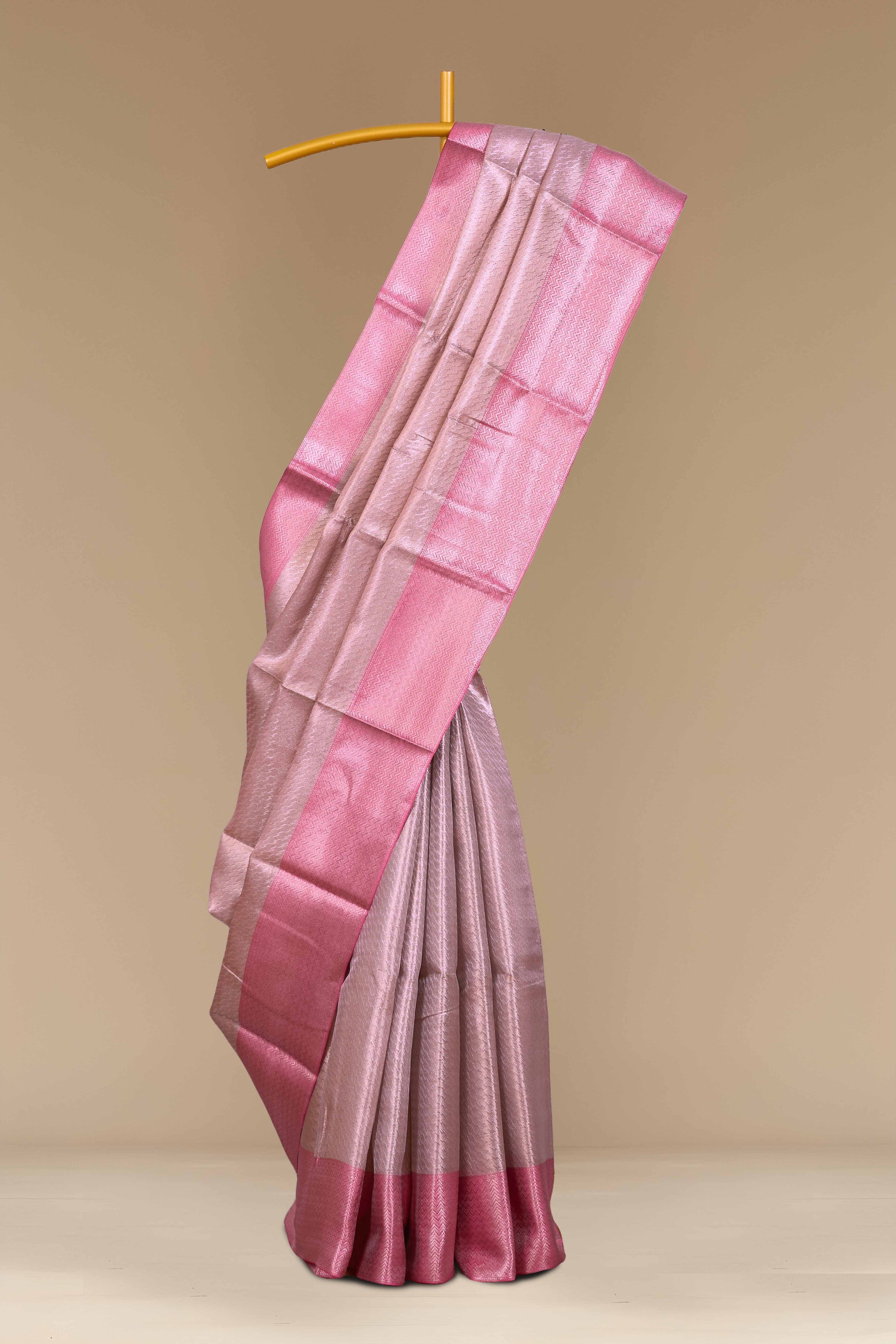 pink Tissue Sarees