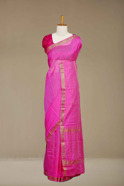 Pink Mangalagiri Silk