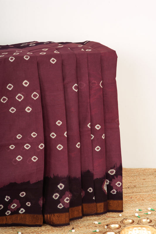 Sungudi Cotton Bronze