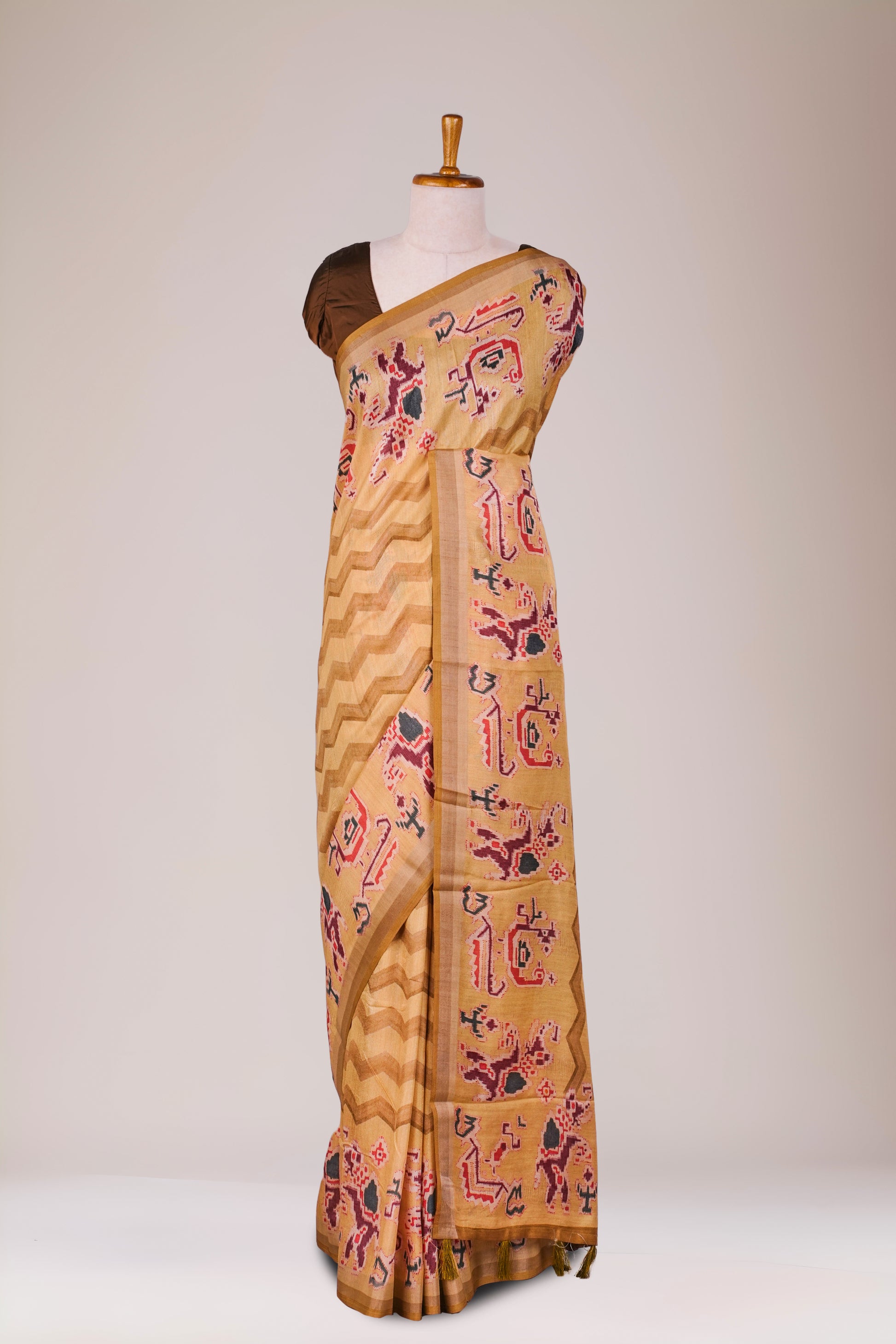 Yellow Tussar Sarees