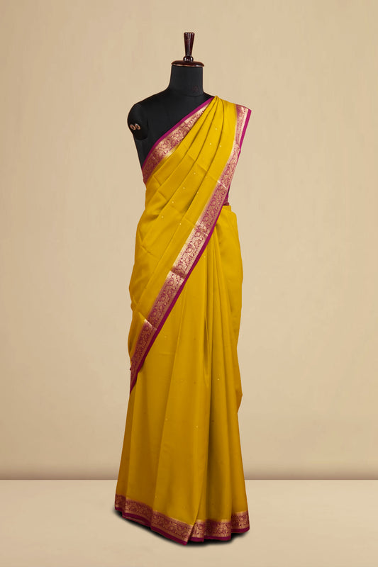 Yellow Mysore Silk Pure