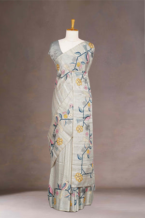 Semi Tussar Silk Sarees