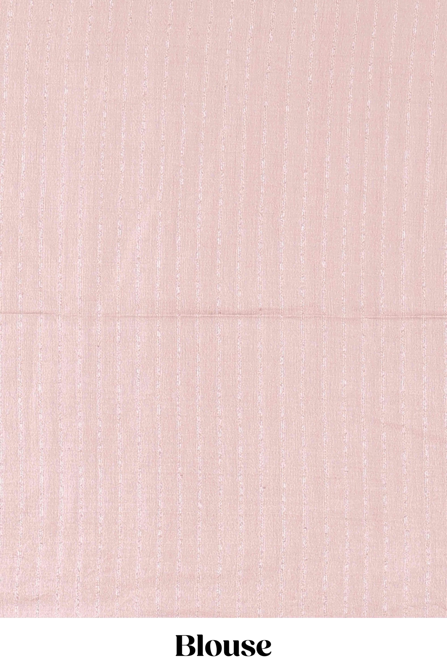 Borderless peach geomentric floral vines chikankari cotton saree with stripes pallu