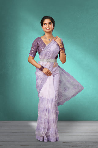 ORGANZA SAREE Image 3