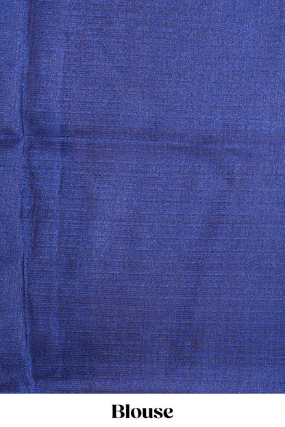 Cream khadi cotton saree with green kalamkari print on body and pallu