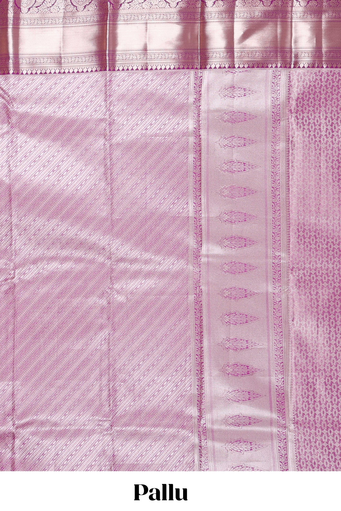 Pink semi banaras tissue saree with floral motifs and zari border