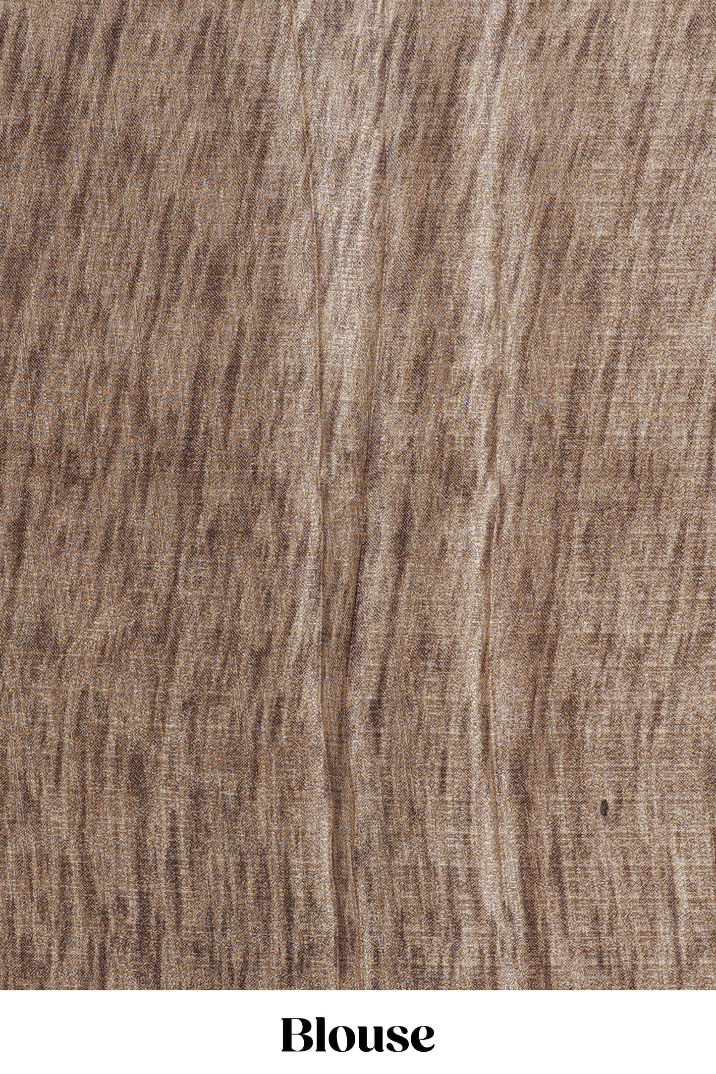 Sandal khadi cotton saree with warli print, contrast border and print pallu