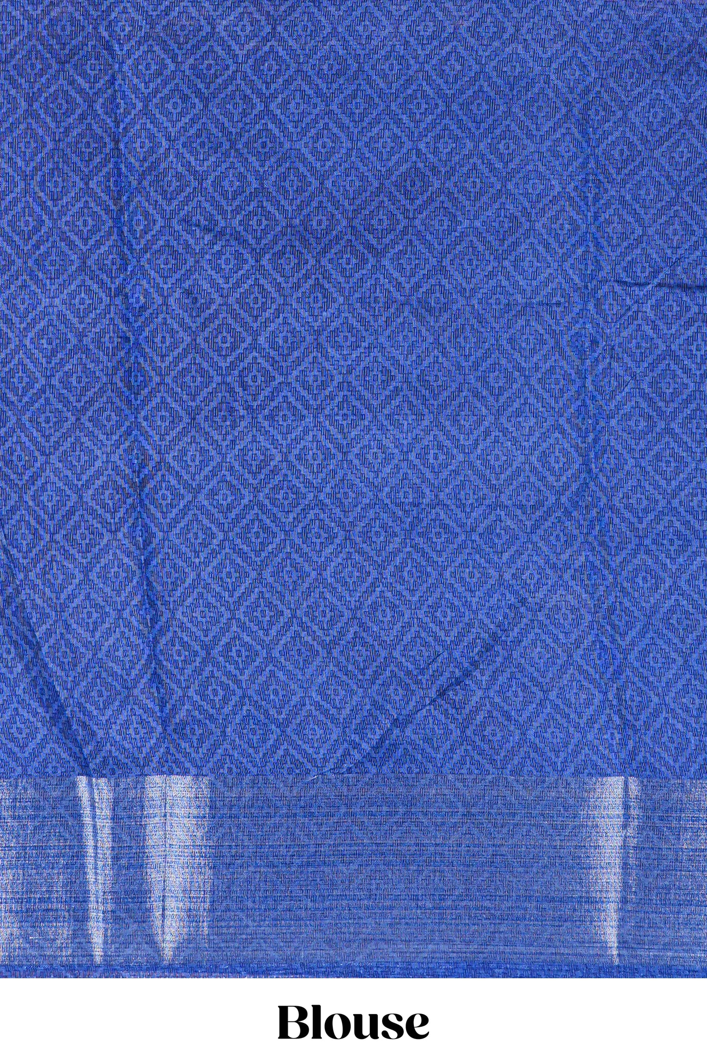 Green birds and floral vine khadi cotton saree with contrast zari border