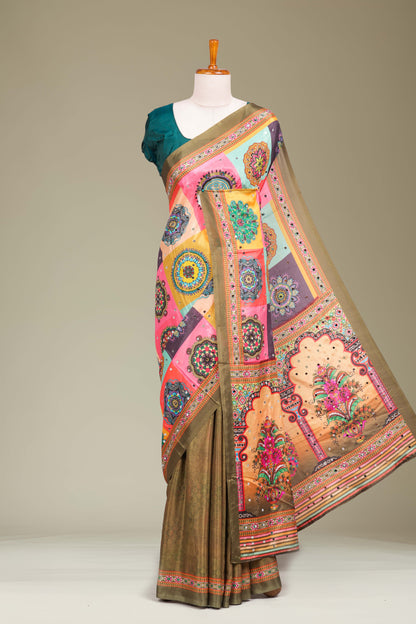 Rajasthani Mirror Work Sarees