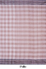 Bengal Cotton Saree Checks With Thread Butta
