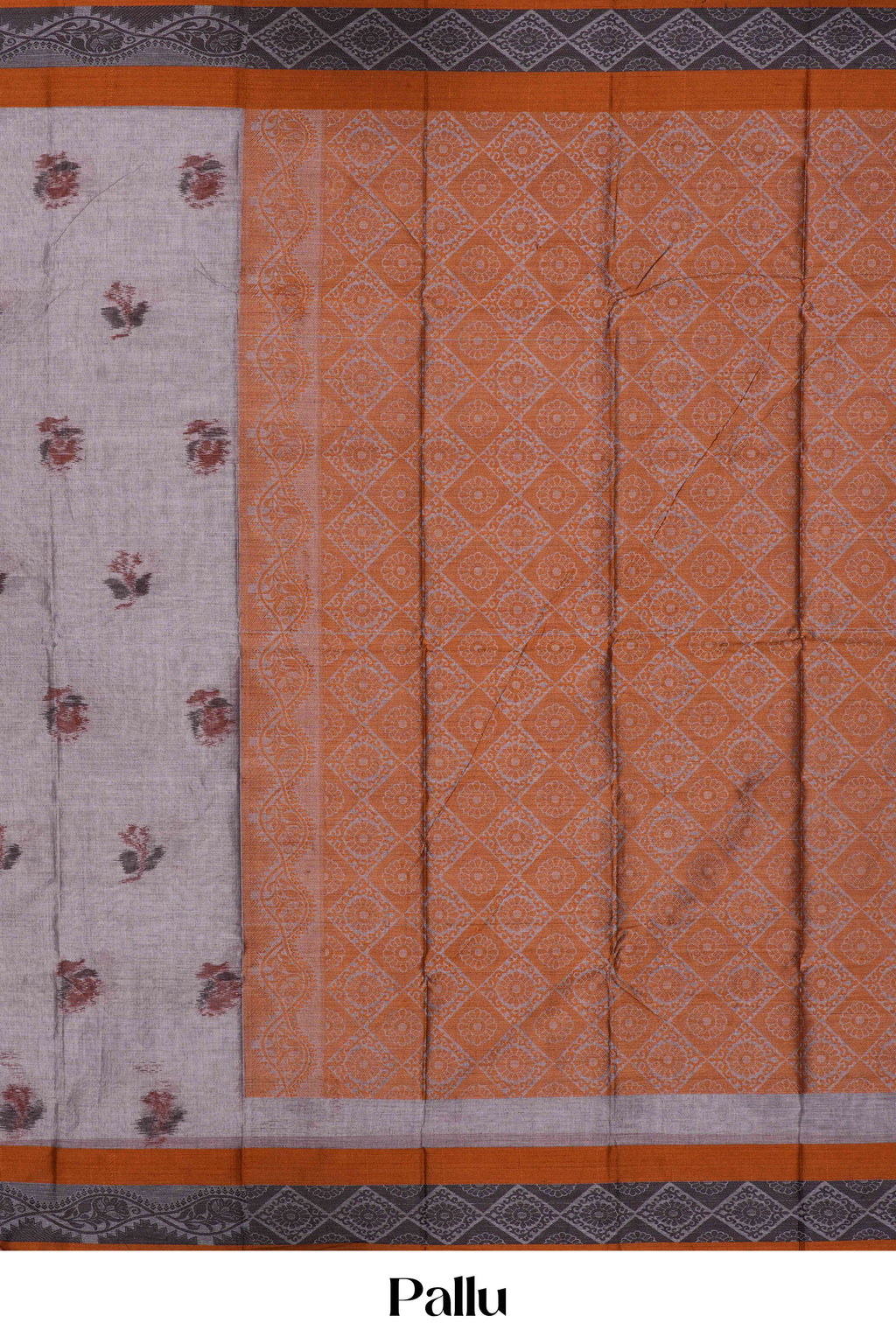 Grey Bengal Cotton With Buttas