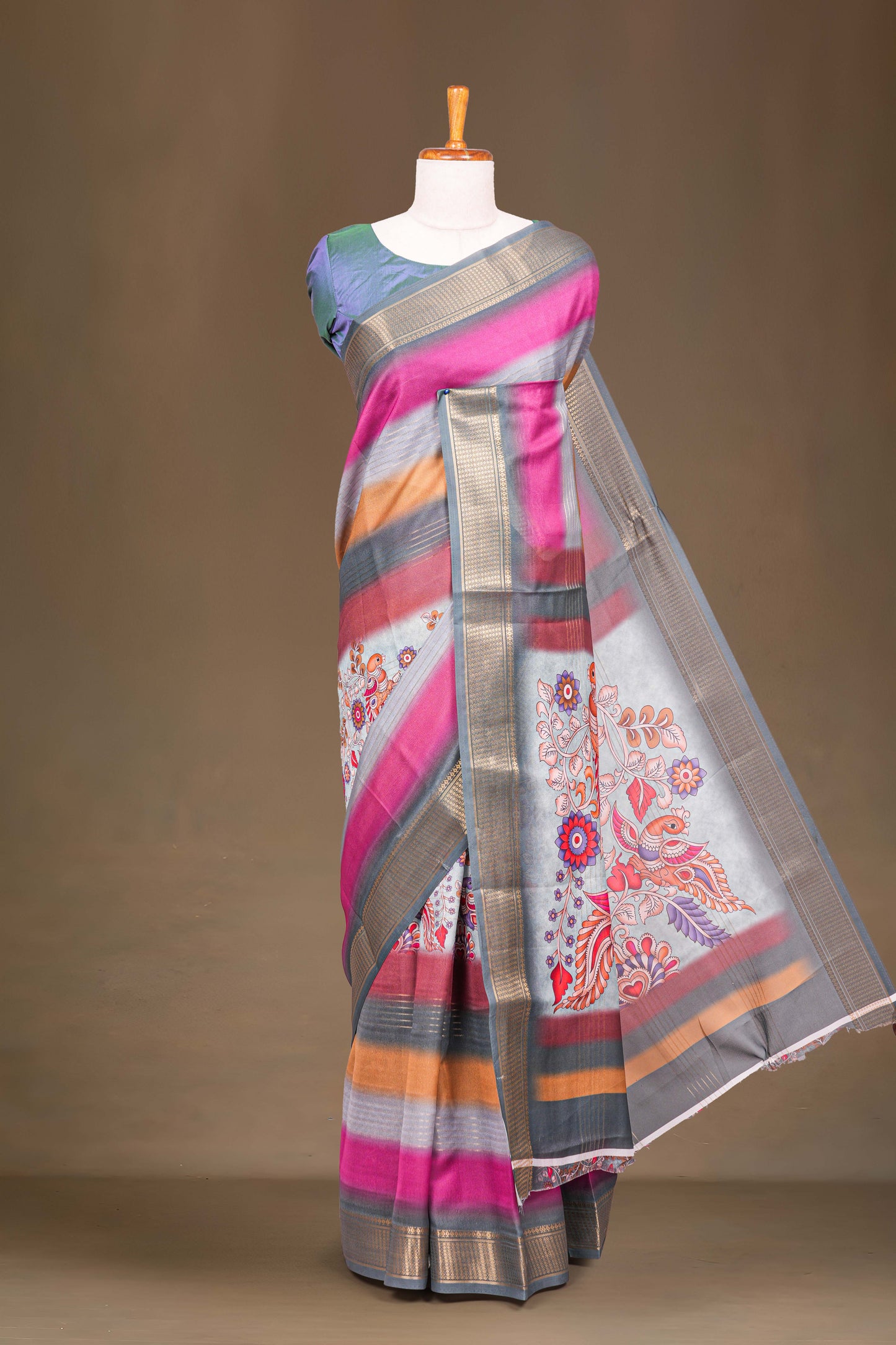 Moss Chiffon Sarees