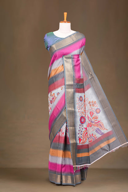 Moss Chiffon Sarees