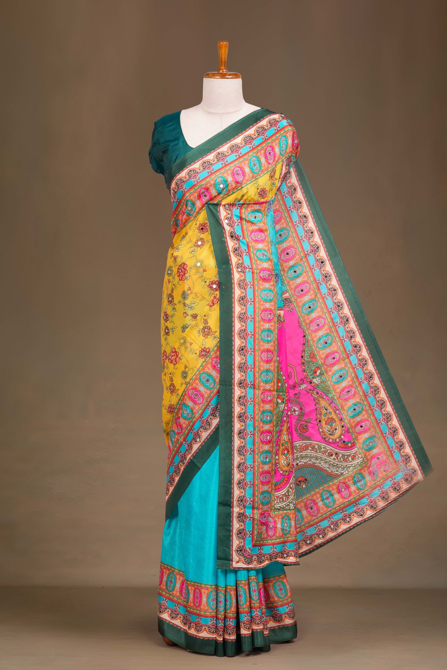 Rajasthani Mirror Work Sarees