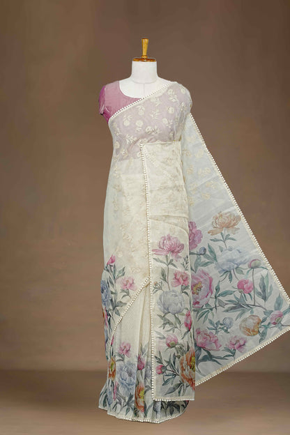Linen sarees