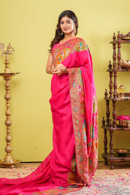 Pure Viscose  Position Print Sarees