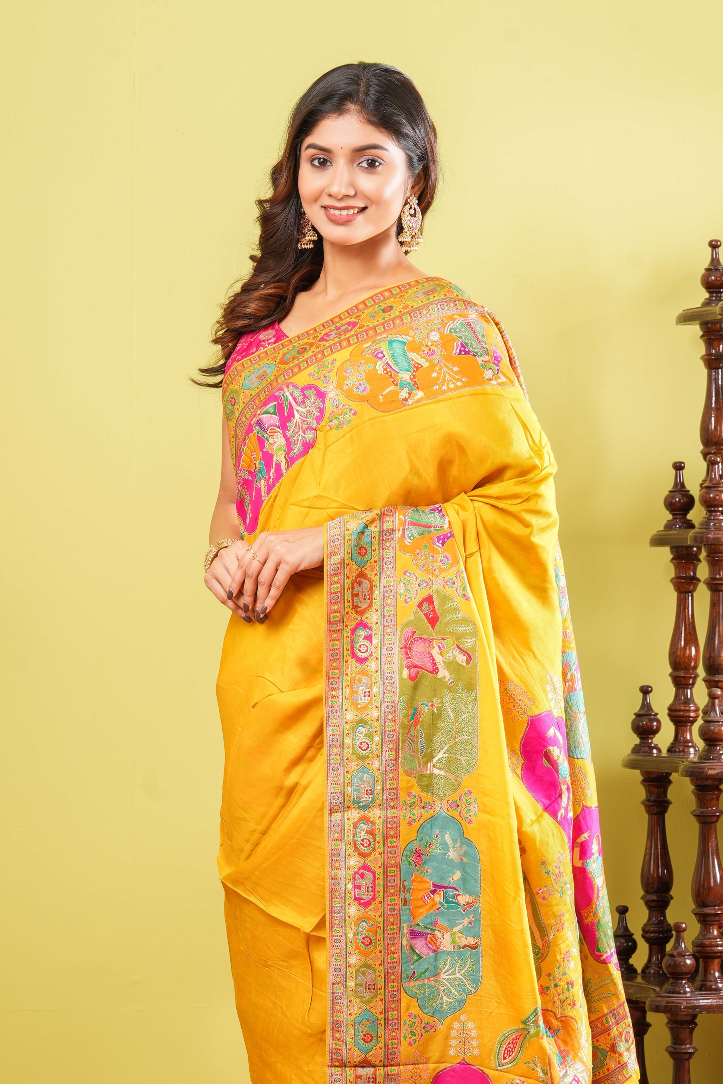 Pure Viscose  Position Print Sarees