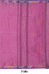 pink bengal cotton saree