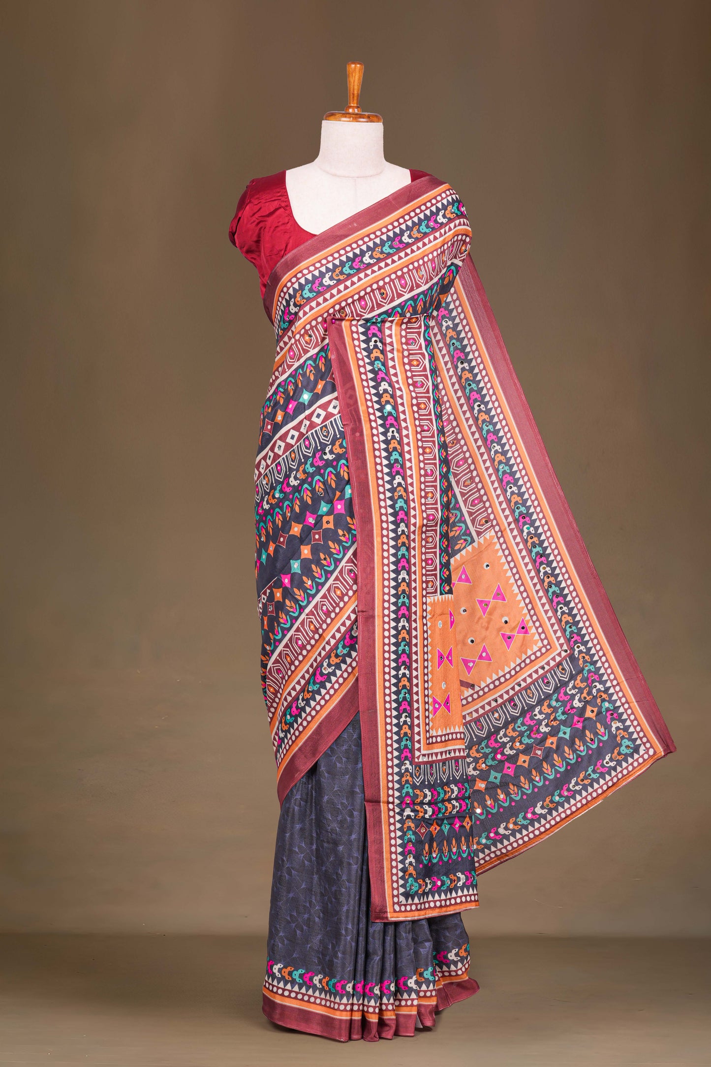 Rajasthani Mirror Work Sarees