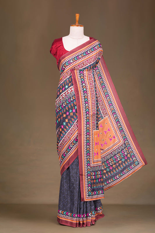 Rajasthani Mirror Work Sarees