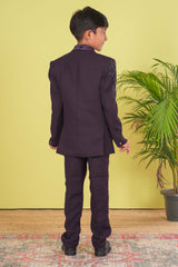 Boy's Designer Coat Suit Set