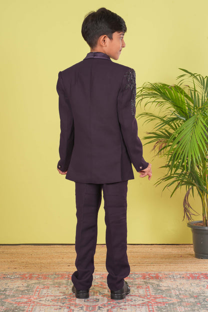 Boy's Designer Coat Suit Set