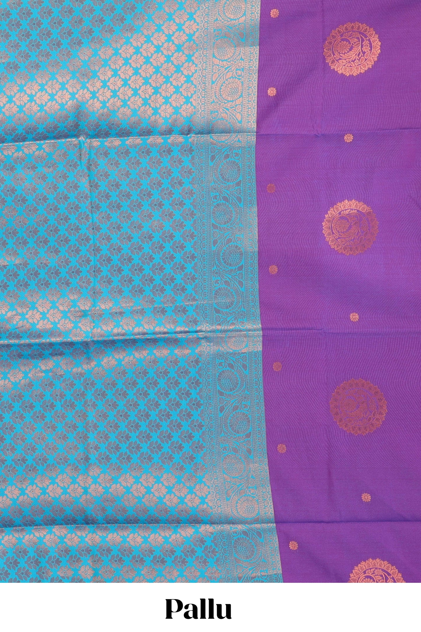 Borderless magenta semi soft silk saree with ikkat and zari woven body and ogee pallu