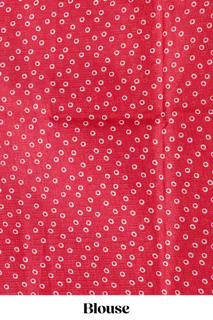 Cream khadi cotton saree with warli design print on body and pallu