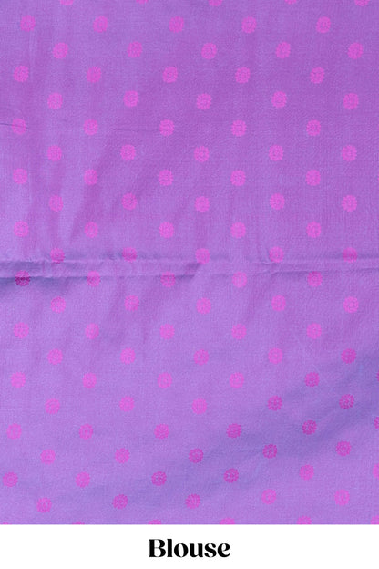 Borderless green semi soft silk saree with ikkat and zari woven body and ogee pallu