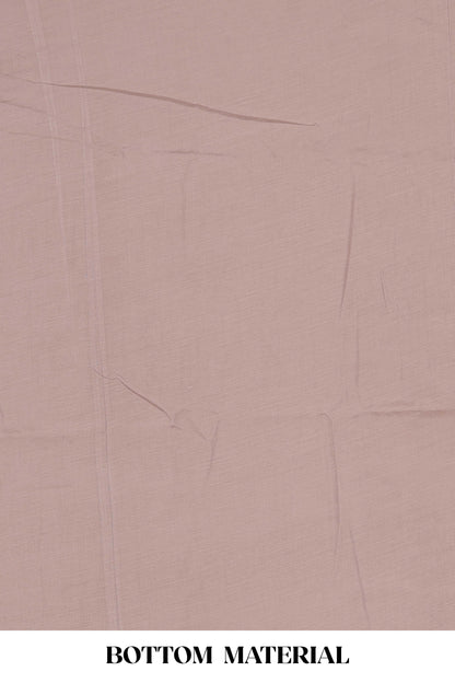 Green georgette embroidered chudidhar material with contrast dupatta