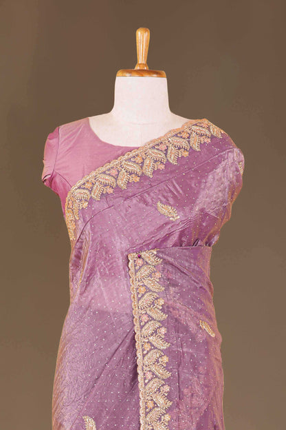 purple color saree