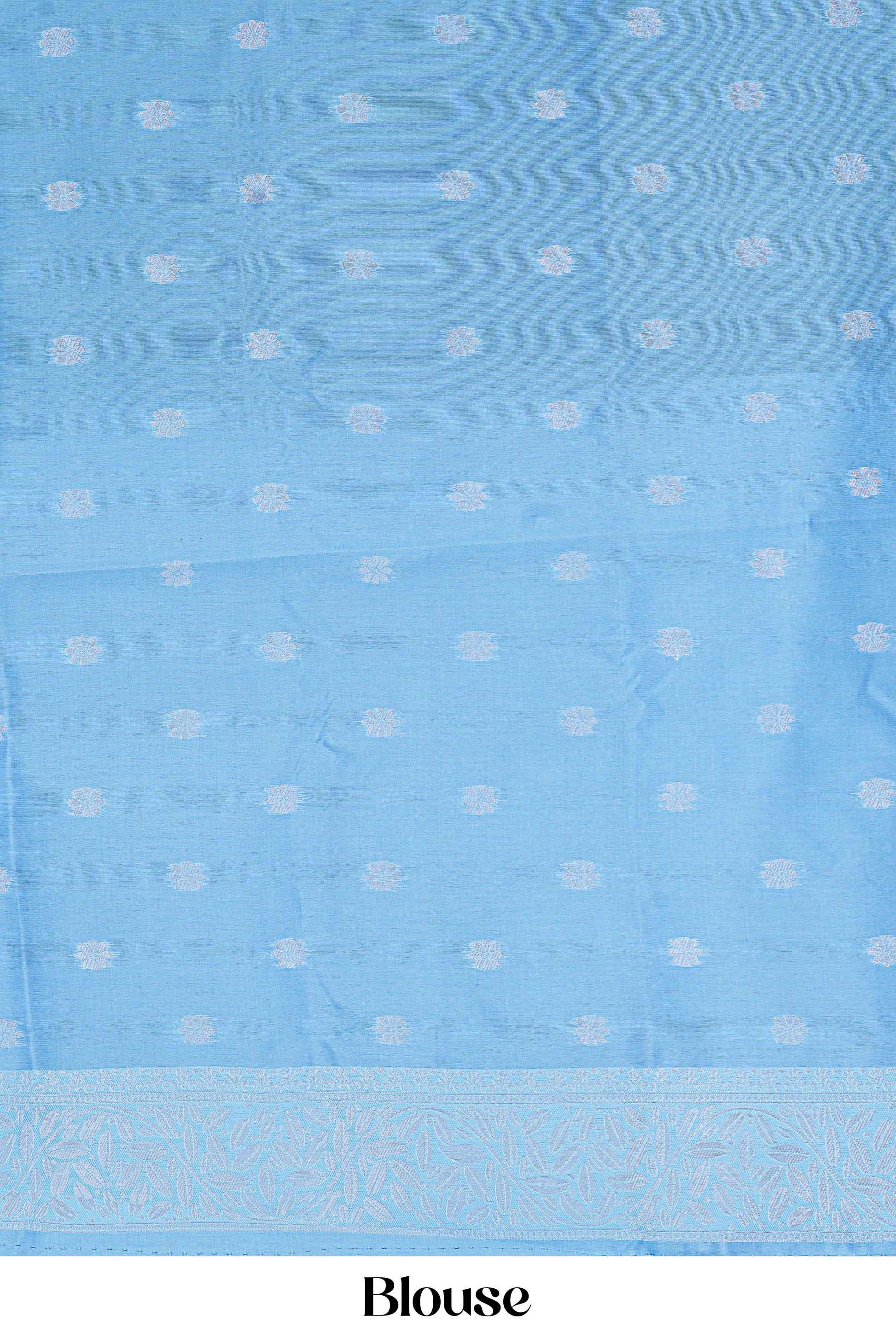 lichi silk saree contrast blouse