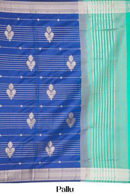 raw silk saree with gold zari pallu