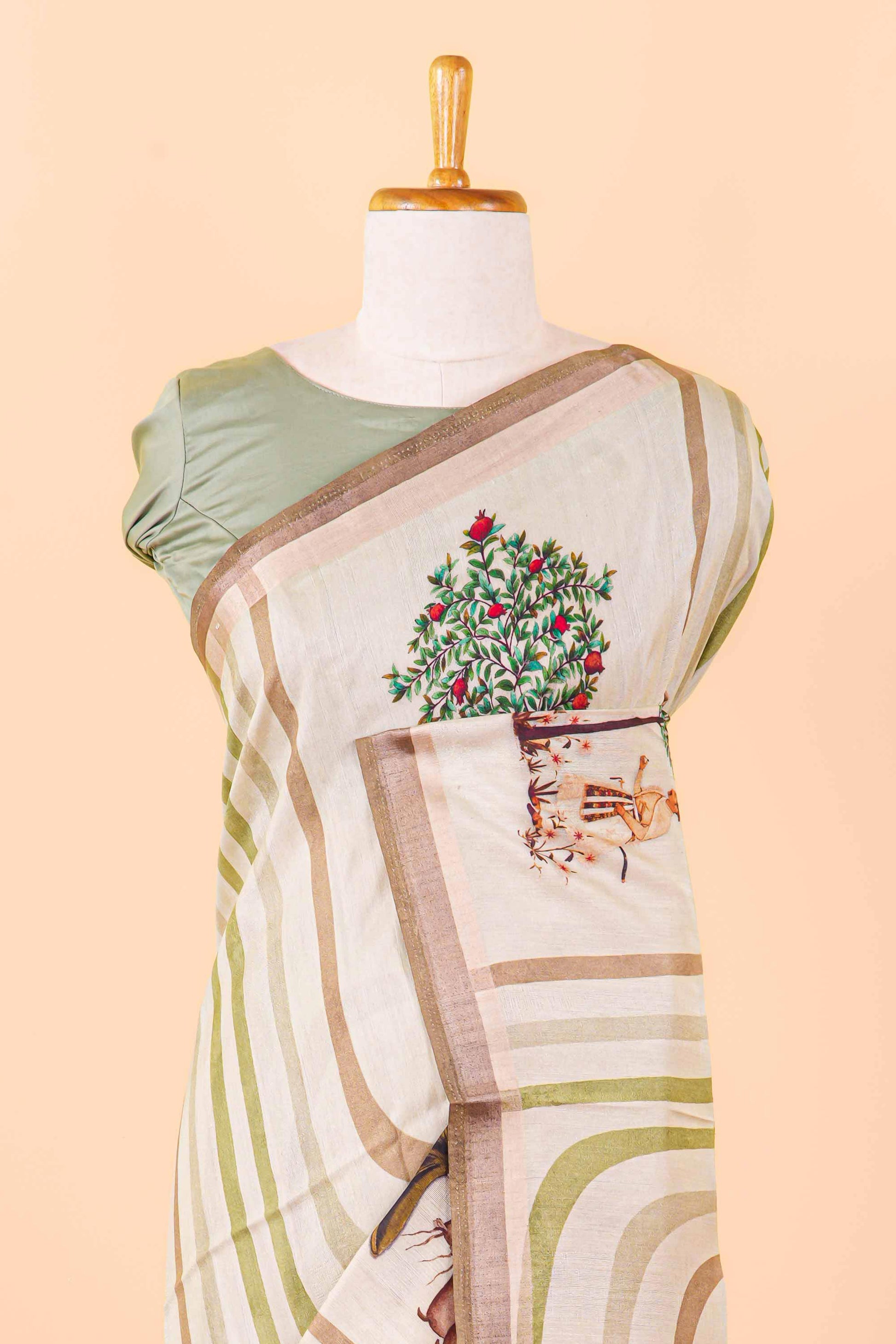 printed saree