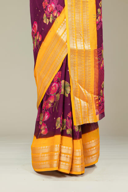 Moss Chiffon Sarees