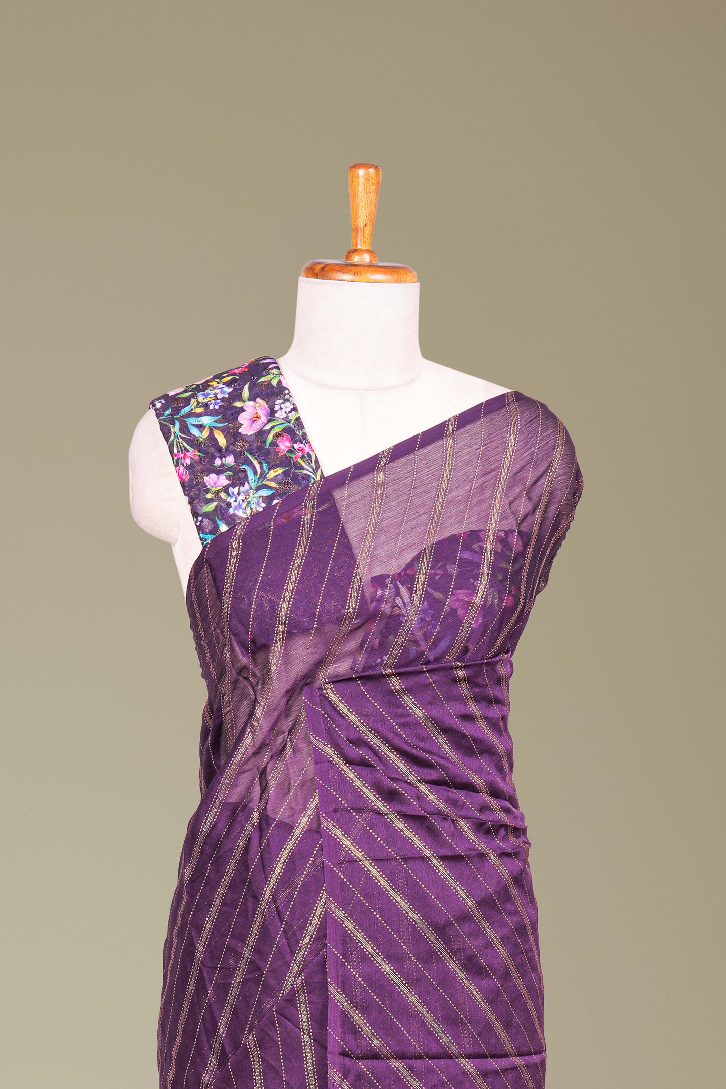 Moss Chiffon Sarees
