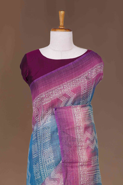 Linen Cotton Saree