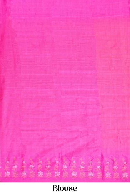 yellow saree with pink blouse