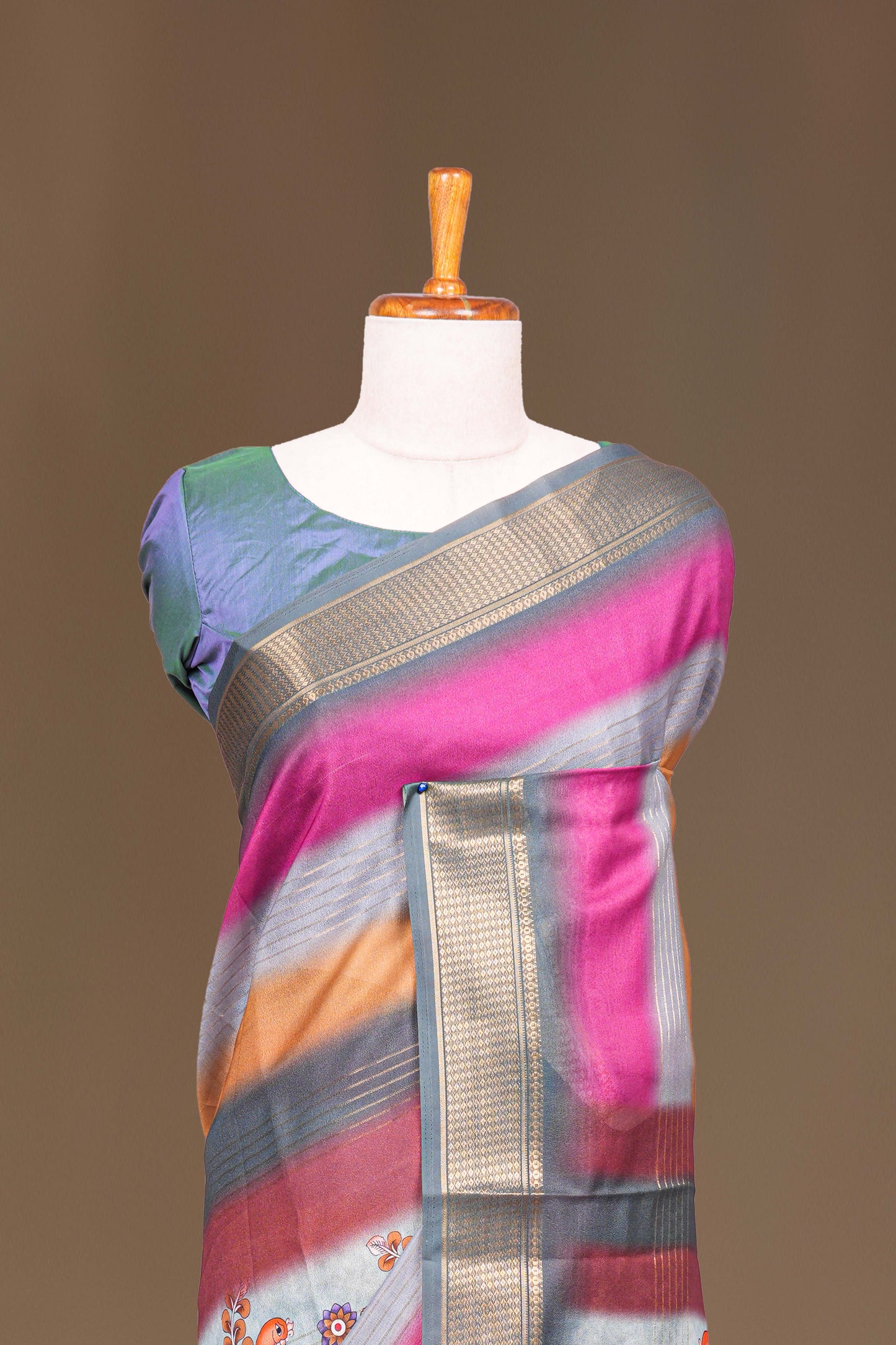 Moss Chiffon Sarees